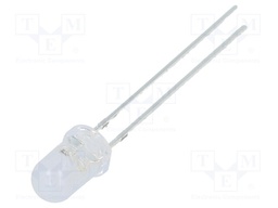 LED; 5mm; blue; 1560÷2180mcd; 100°; 3÷5V; 20mA; Lens: diffused; 1.8Hz