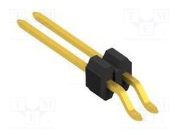 Connector: pin strips; pin header; male; PIN: 2; 1.27mm; SMT; 1x2