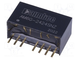 Converter: DC/DC; 6W; Uin: 18÷36V; 24VDC; Iout: 250mA; SIP8; 4.9g