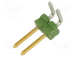 Pin header; pin strips; AMPMODU MOD II; male; PIN: 2; angled 90°