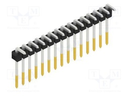 Connector: pin strips; pin header; male; PIN: 15; 2.54mm; THT; 1x15