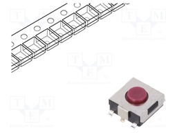Microswitch TACT; SPST; Pos: 2; 0.05A/12VDC; SMT; 2.4N; 3.1mm; round