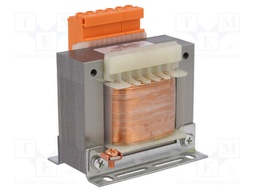 Transformer: mains; 100VA; 400VAC; 24V; 24V; Leads: terminal block