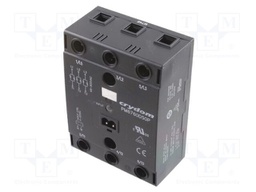 Relay: solid state; Ucntrl: 4÷32VDC; 50A; 48÷600VAC; 3-phase; IP20