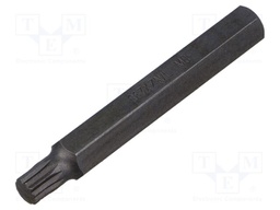 Screwdriver bit; spline (12-angles); XZN M8; Overall len: 75mm