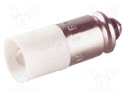 LED lamp; white; S5,7s; 28VDC; 28VAC; No.of diodes: 1