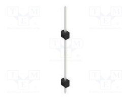 Connector: pin strips; pin header; male; PIN: 1; 2.54mm; THT; 1x1