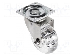 Furniture wheel; Ø: 50mm; without rest position