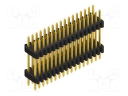 Connector: pin strips; pin header; male; PIN: 34; 1.27mm; THT; 2x17