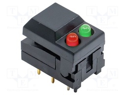 Switch: push-button; Pos: 2; SPDT; 0.012A/24VDC; black; THT; 5500