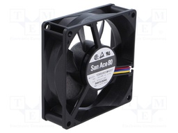 Fan: DC; axial; 5VDC; 80x80x25mm; 49.8m3/h; 23dBA; ball bearing