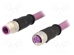 Cable: for sensors/automation; PIN: 4; M12-M12; B code-Profibus