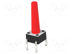 Microswitch TACT; SPST-NO; Pos: 2; 0.05A/24VDC; none; 2.6N; round