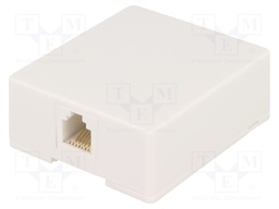 Socket; RJ12; Layout: 6p6c; surface-mounted,screw,self-adhesive