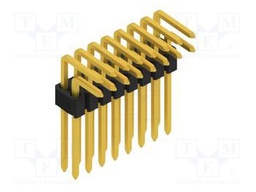 Connector: pin strips; pin header; male; PIN: 16; 1.27mm; THT; 2x8