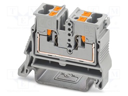 Splice terminal: rail; 24A; 800V; push-in; PA; L: 33.3mm; 0.14÷4mm2