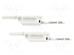 Test lead; 16A; 4mm banana plug-4mm banana plug; Urated: 1kV