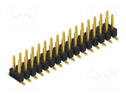 Connector: pin strips; pin header; male; PIN: 32; 2.54mm; SMT; 2x16