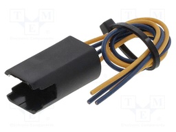Contact block; Leads: cables; 140mm; PVP; Body dim: Ø18.2x22.4mm