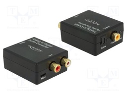 Analog-to-digital converter; Out: RCA socket,Toslink socket