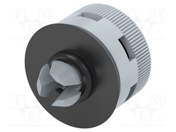 Pressure compensation device; -20÷100°C; Body: grey; Entrelec