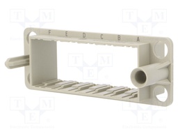Frame for modules; Han Modular; size 24B; with lock; A..F marks