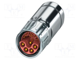 Connector: M23; plug; PIN: 13; crimped; SPEEDCON-Lock; straight