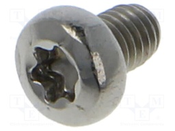 Screw; M3x4; Head: cheese head; Torx®; stainless steel; ISO 14583