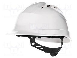 Protective helmet; Size: 53-63mm; white; 1kV; Series: QUARTZ UP IV