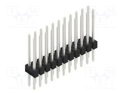 Connector: pin strips; pin header; male; PIN: 22; 2.54mm; THT; 2x11