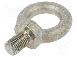 Lifting eye bolt; M20x30; DIN: 580; Head: eye; none; steel; zinc