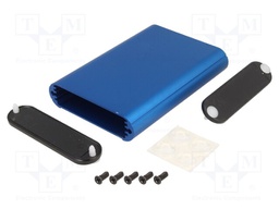 Enclosure: with panel; 1455; X: 72mm; Y: 100mm; Z: 19mm; aluminium