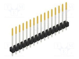Connector: pin strips; pin header; male; PIN: 16; 2.54mm; THT; 1x16