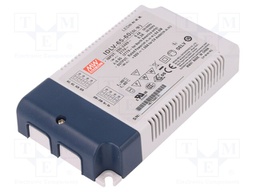 Power supply: switched-mode; LED; 65W; 60VDC; 1.08A; 180÷295VAC