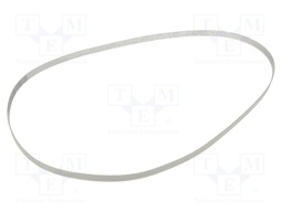 Timing belt; T2.5; W: 6mm; H: 1.3mm; Lw: 950mm; Tooth height: 0.7mm
