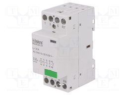 Contactor: 4-pole installation; NC + NO x3; 24VAC; 24VDC; 32A; DIN