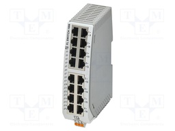 Switch Ethernet; unmanaged; Number of ports: 16; 9÷32VDC; RJ45