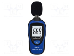 Meter: sound level; LCD 3,5 digit; Sound level meas: 30÷130dB
