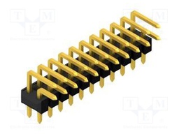 Connector: pin strips; pin header; male; PIN: 22; 2.54mm; THT; 2x11