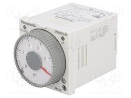 Timer; 0,1s÷500h; DPDT; 250VAC/5A; 24VAC; 24VDC; socket,on panel