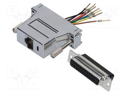 Transition: adapter; RJ45 socket,D-Sub 25pin female