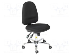 Chair; ESD; Seat dim: 460x430mm; Back dim: 440x510mm; 490÷620mm