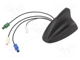 Antenna; SHARK; AM,DVB-T,FM,GPS,TV; universal; 0.25m; 12VDC