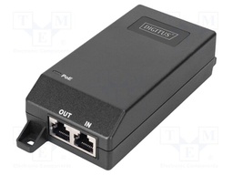PoE power supply unit; IEC C14,RJ45 socket x2; active; 100m