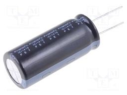 Capacitor: electrolytic; THT; 100uF; 450VDC; Ø18x40mm; Pitch: 7.5mm