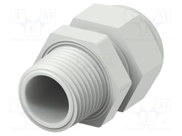 Cable gland; without nut; NPT1/2"; IP68; Mat: polyamide; Entrelec