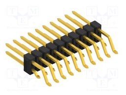 Connector: pin strips; pin header; male; PIN: 20; 2.54mm; SMT; 2x10