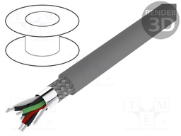Wire; CSA CMH FT1,UL AWM 2960,UL CL2,VW-1; 3x2x28AWG; PVC; 300V