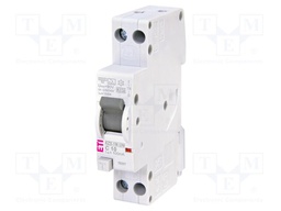 RCBO breaker; Inom: 10A; Ires: 100mA; Poles: 1+N; 230/240VAC; IP20