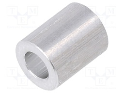 Spacer sleeve; 4.3mm; cylindrical; aluminium; Out.diam: 10mm